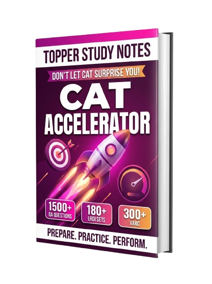 CAT 99%ile Accelerator Study Notes Cover